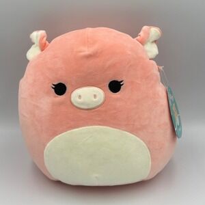 Squishmallow Petra Pig 10" Plush NWT Kellytoy 2023 Authentic Pink Piggy